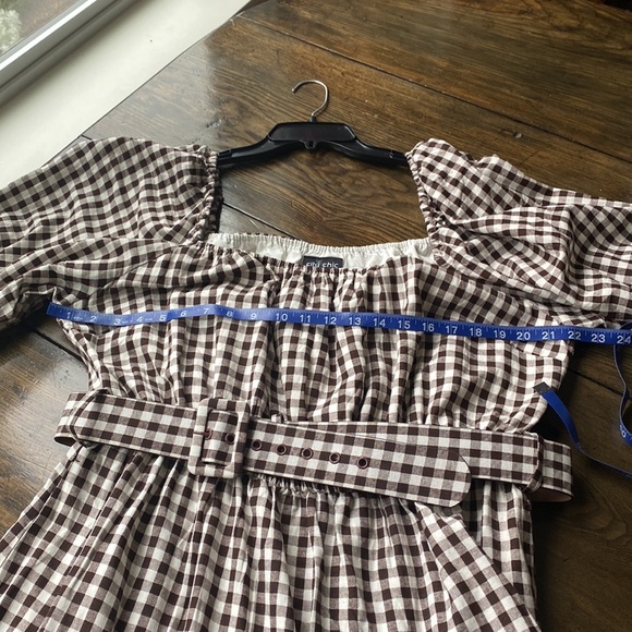 Linen Gingham dress - Picture 4 of 6
